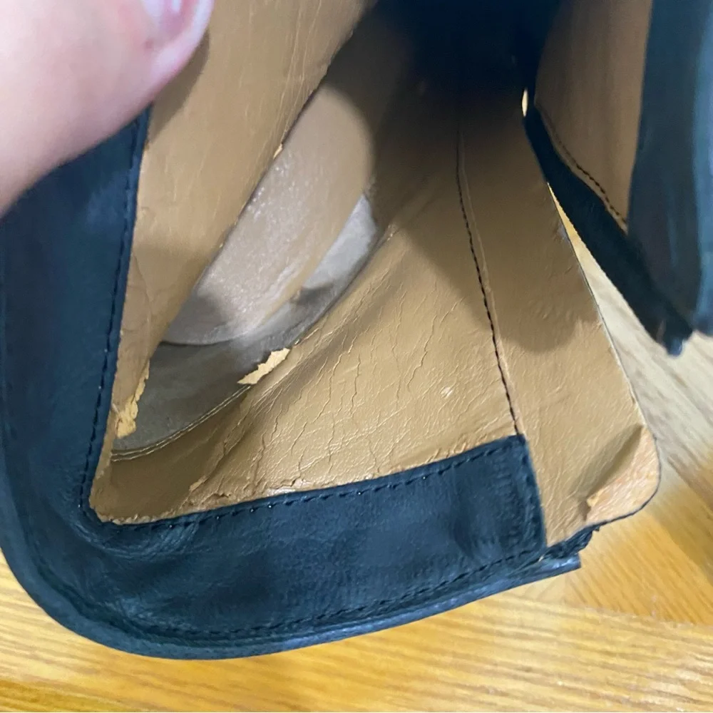 Coach‎ Hanni Leather Black Booties Heeled Sz 10 Read Description Please - Picture 11 of 15